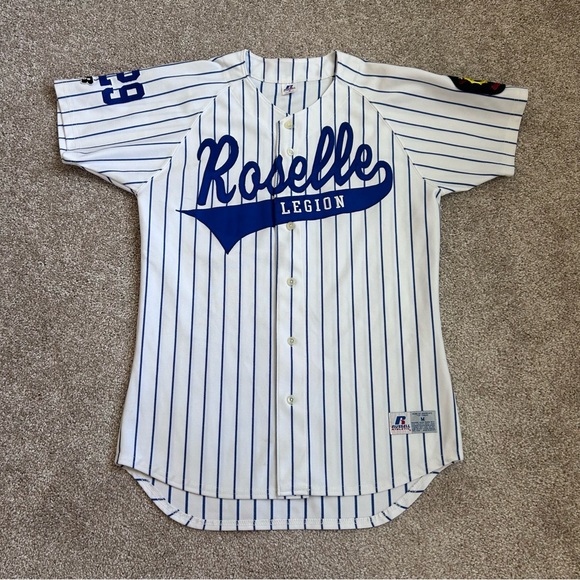 Russell Athletic Other - Vintage Russell Athletic American Legion Baseball Jersey Roselle 229 Pinstripe M